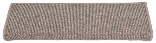 Maty na schody 15 szt. 65x21x4 cm Ciemnobeżowe, prostokątne krawędzie
