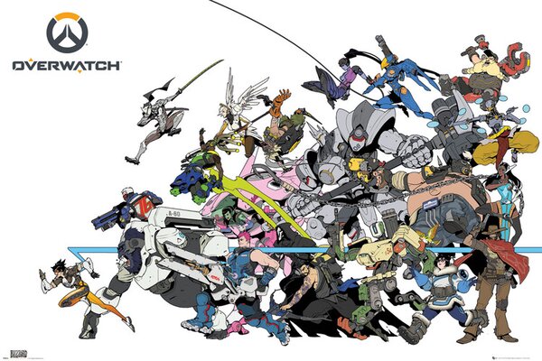 Plakat, Obraz Overwatch - Battle, (61 x 91.5 cm)