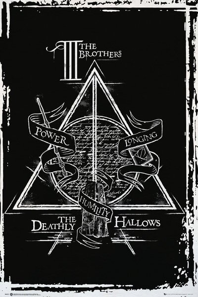 Plakat, Obraz Harry Potter - Deathly Hallows Graphic, (61 x 91.5 cm)