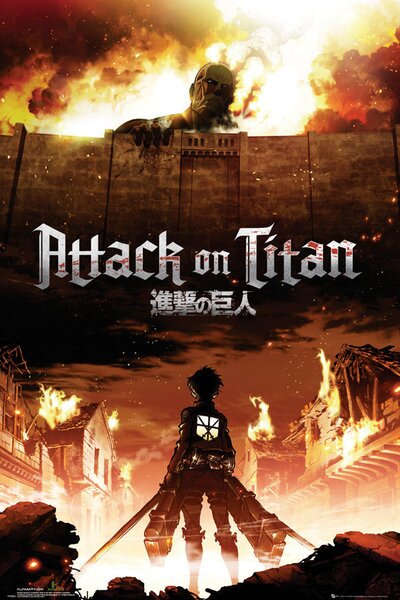 Plakat, Obraz Attack on Titan Shingeki no kyojin - Key Art