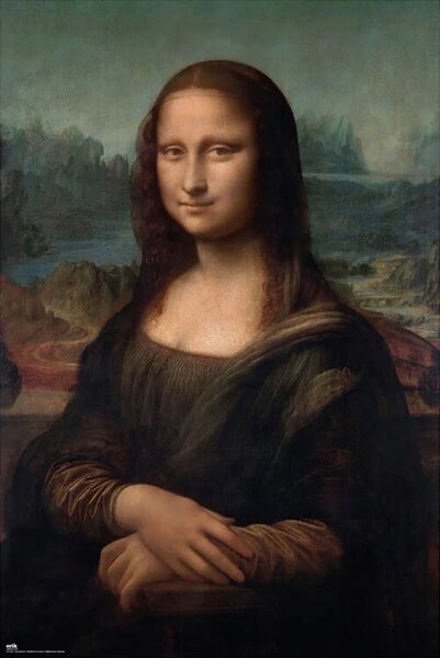 Plakat, Obraz Leonardo Da Vinci - Mona Lisa, (61 x 91.5 cm)
