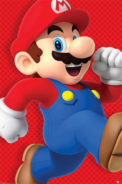 Plakat, Obraz Super Mario - Run