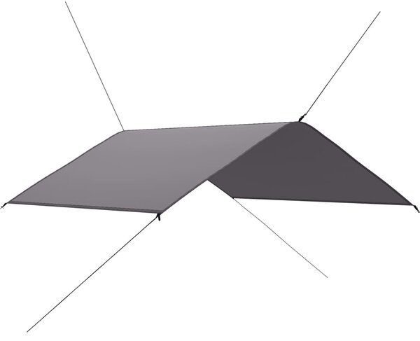 Płachta biwakowa, 4x4 m, szara