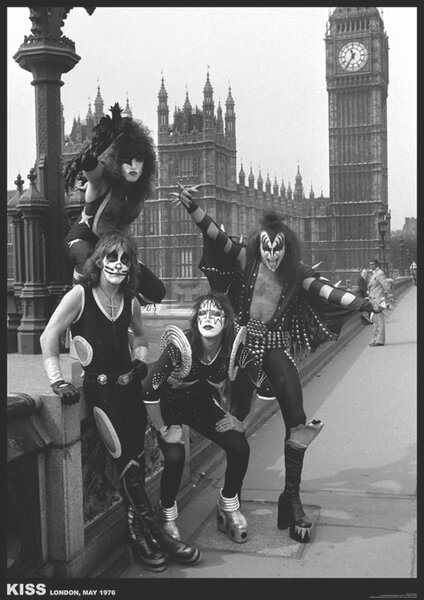 Plakat, Obraz Kiss - London May 1976