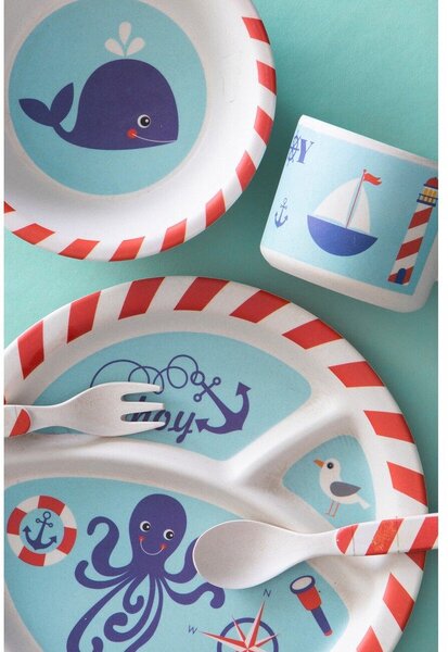 Bambusowy zestaw naczyń dla dzieci 5 szt. Eden – Premier Housewares