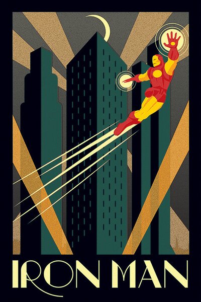 Plakat, Obraz Marvel Deco - Iron man, (61 x 91.5 cm)