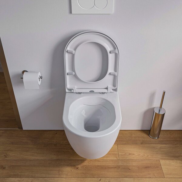 Miska WC wisząca bezkołnierzowa NT2038