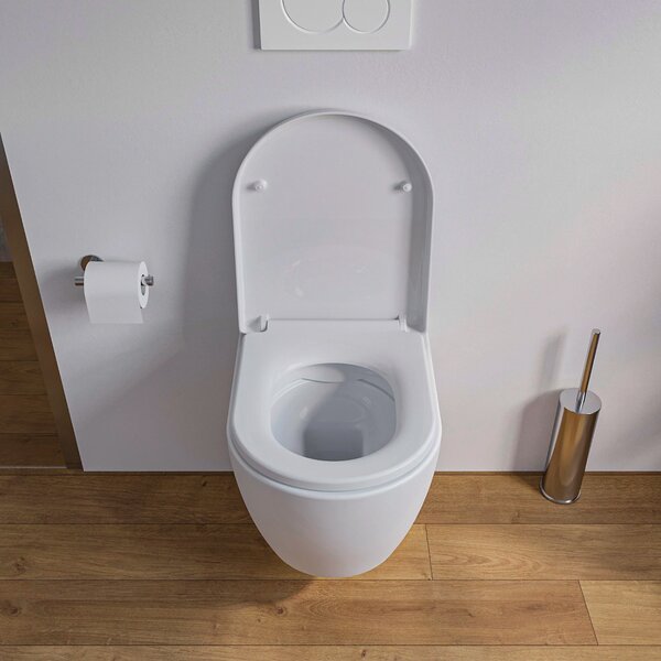 Miska WC wisząca bezkołnierzowa NT2038
