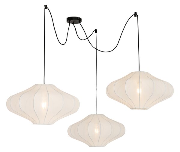 Inteligentna lampa wisząca biała 50 cm 3-źródła światła z 3 Wifi G95 - Plu