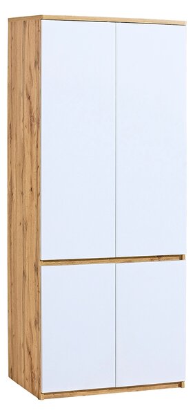 Szafa 80 cm  Arca 01 Dąb Wotan/Biały