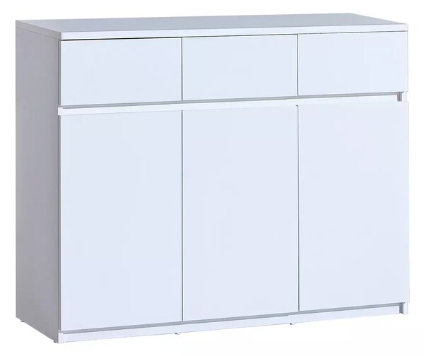 Komoda dziecięca 120 cm z 3 szufladami Arca 06 Biała