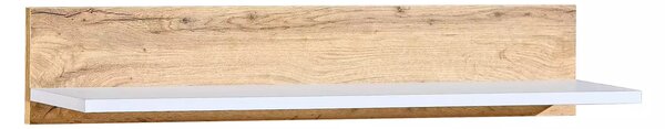 Półka wisząca 80 cm Arca 08 Dąb Wotan/Biały