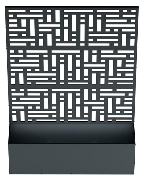 Pergola z doniczką metalowa antracytowa: ROSE, 1200 x 1800 x 300 mm