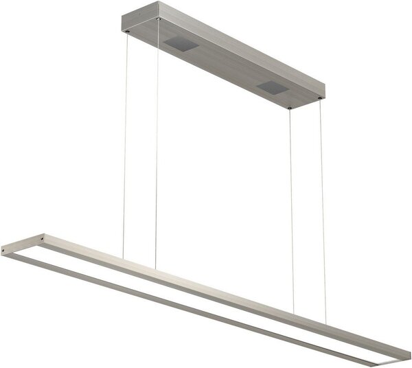 Nowoczesna lampa wisząca LED w kolorze aluminium
