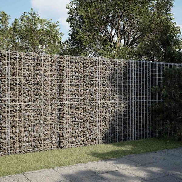 Kosz gabionowy z pokrywą, 350x100x200 cm, galwanizowane żelazo