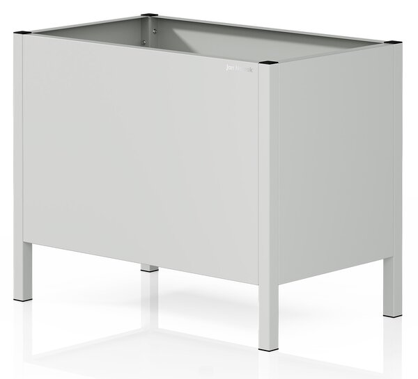 Osłona donica na kwiaty metalowa duża szara: DAISY 500 x 400 x 300 mm