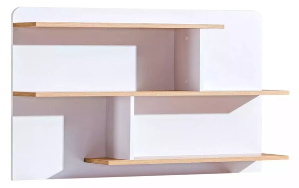 Półka na ścianę 110 cm Lorento 08 Biały/Dąb Nash