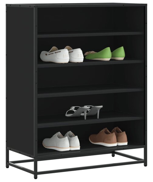 Szafka na buty, czarna, 75x38x97,5 cm