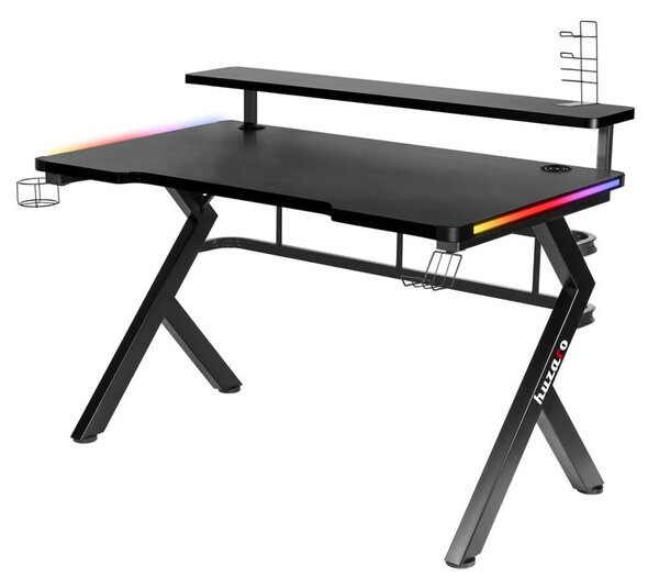 Biurko gamingowe HUZARO Hero 5.0 RGB Czarny