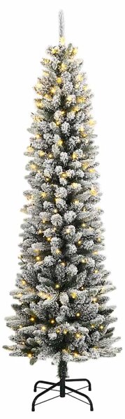 Sztuczna choinka, ośnieżona, 150 lampek LED, 120 cm