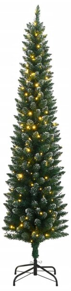 Sztuczna, smukła choinka, 150 lampek LED, 150 cm