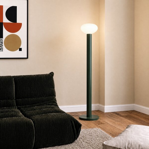 Lampa Podłogowa ALDEX, Flo, zielony, salon, metal, design