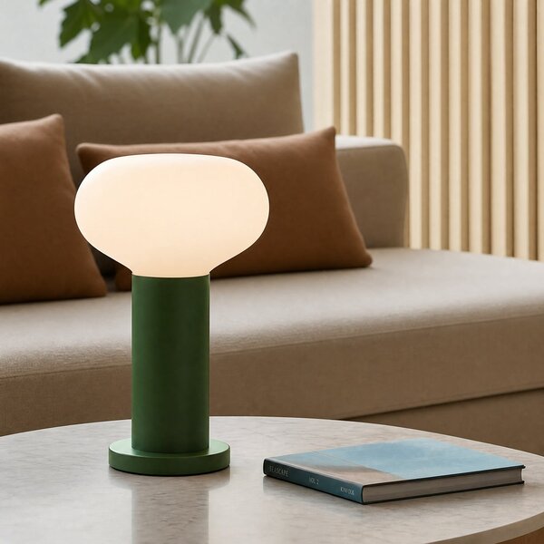 Lampa Stołowa ALDEX, Flo, zielony, salon, metal, design