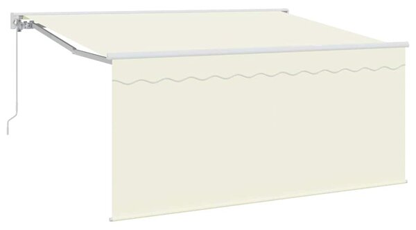 Markiza zwijana Kremowy 300 x 200 cm Poliester i aluminium