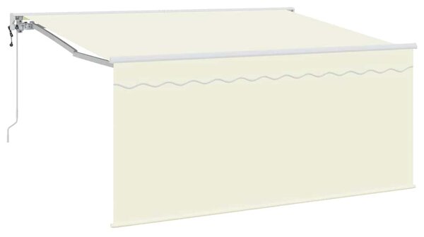 Markiza zwijana Kremowy 300 x 200 cm Poliester i aluminium