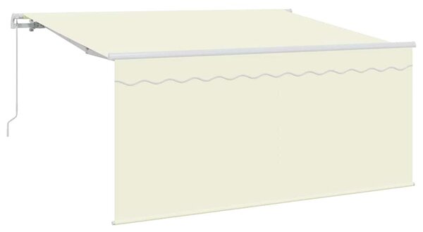 Markiza zwijana Kremowy 300 x 200 cm Poliester i aluminium