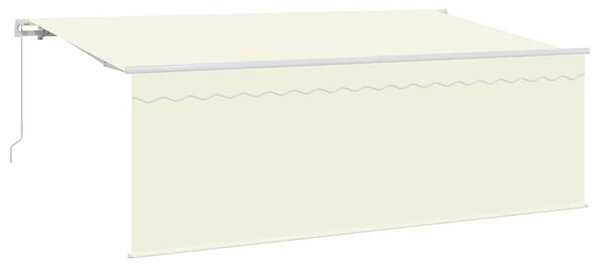 Markiza zwijana Kremowy 350 x 200 cm Poliester i aluminium