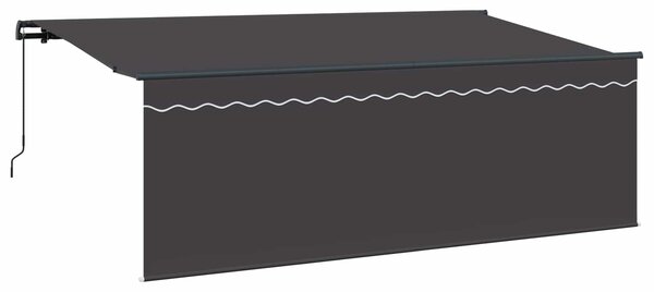 Markiza zwijana Antracyt 350 x 200 cm Poliester i aluminium