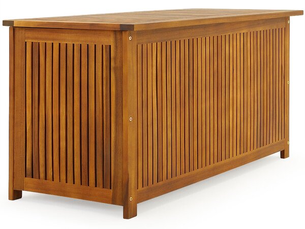 Drewniana skrzynia ACACIA, 117x50x59cm, naturalny brąz Jurhan