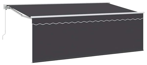 Markiza zwijana Kremowy 350 x 200 cm Poliester i aluminium