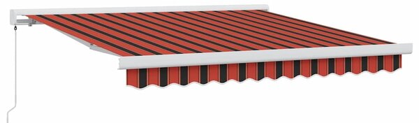Markiza zwijana Czerwony i Czarny 300 x 250 cm Tkanina i Metal