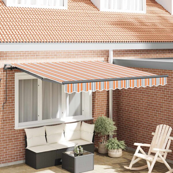 Markiza zwijana Wielokolorowe 300 x 250 cm Poliester i Stal