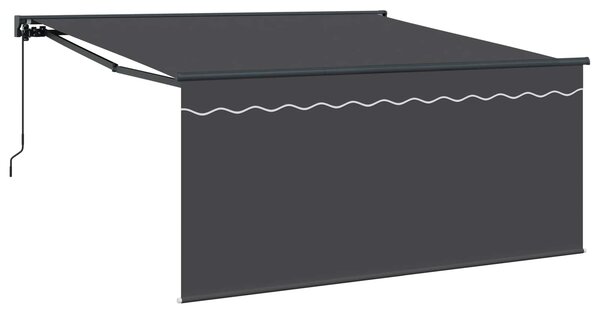 Markiza wysuwana Antracyt 300 x 250 cm Poliester i aluminium