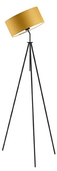 Lampa stojąca podłogowa przegubowa regulowana trójnóg z abażurem walec DECO