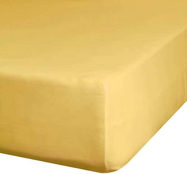 Prześcieradło EUROFIRANY Jersey D91 140 x 200 x 30 Żółty