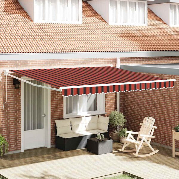 Markiza Czerwony i Czarny 350 x 250 x 165 cm Poliester