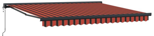 Markiza zwijana Czerwony i Czarny 350 x 250 cm tkanina