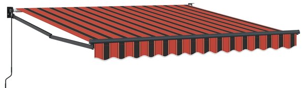 Markiza zwijana Pomarańczowy i brązowy 300 x 250 cm