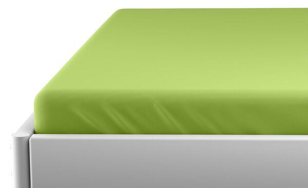 Jersey prześcieradło dziecięce zielone 60x120 cm