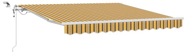 Markiza zwijana Wielokolorowe 350 x 250 cm Poliester i Metal