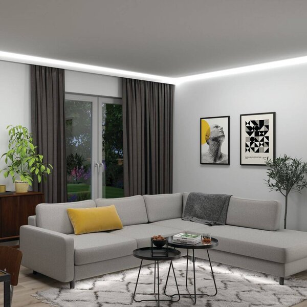 Paulmann Zestaw podstawowy taśm LED MaxLED 1000, 3 m, RGBW, IP44 możliwość ściemniania, chromowy / srebrny, salon / jadalnia, tworzywo sztuczne