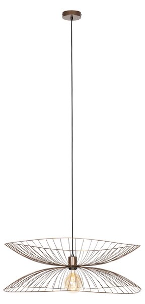 Designerska lampa wisząca brązowa 66 cm - Pua Oswietlenie wewnetrzne
