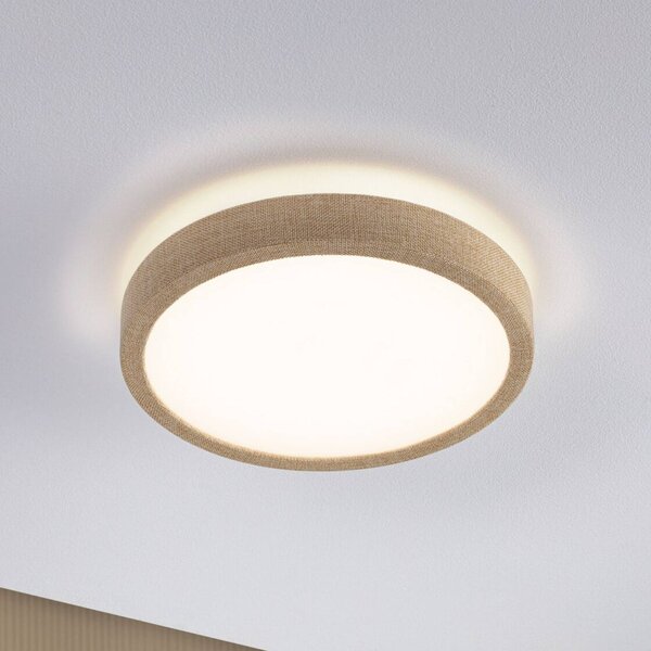 Paulmann Lampa sufitowa Cosara, kremowy / amber, salon / jadalnia, tkanina / materiał / jedwab, skandynawski