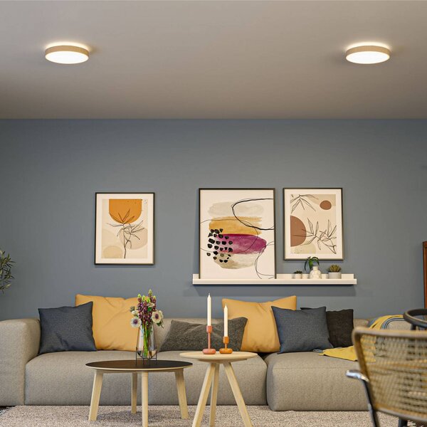 Paulmann Lampa sufitowa Cosara, kremowy / amber, salon / jadalnia, tkanina / materiał / jedwab, skandynawski