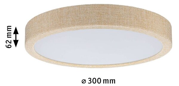 Paulmann Lampa sufitowa Cosara, kremowy / amber, salon / jadalnia, tkanina / materiał / jedwab, skandynawski