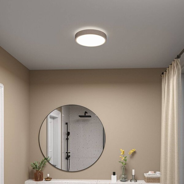 Paulmann Lampa sufitowa Cosara, kremowy / amber, salon / jadalnia, tkanina / materiał / jedwab, skandynawski